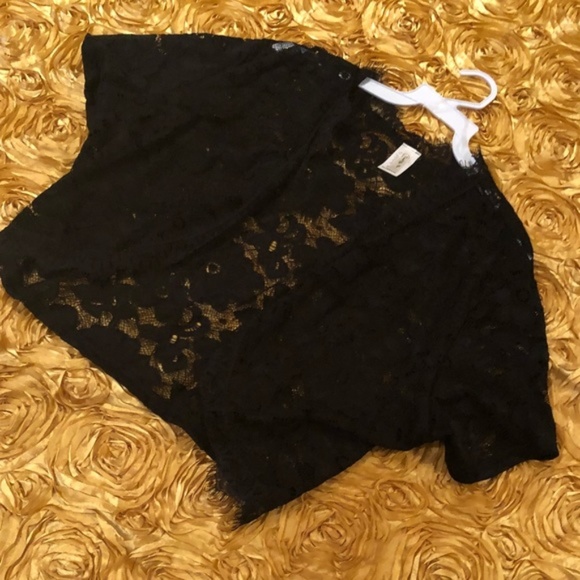 Tops - Sexy Plus Size Black Lace Bolero / Cover 3X
